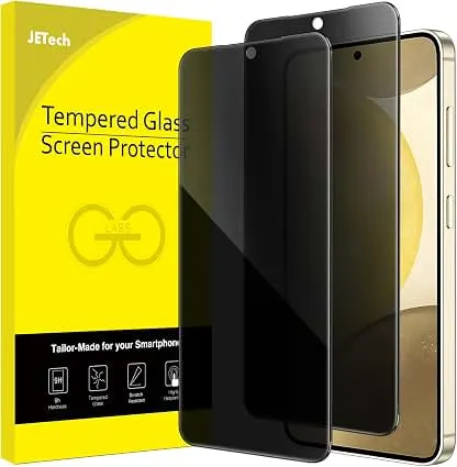 JETech Privacy Screen Protector for Samsung Galaxy S24 5G 6.2-Inch, Anti-Spy Tempered Glass Film, Fingerprint ID Compatible, 2-Pack JETech Privacy Screen Protector for Samsung Galax…