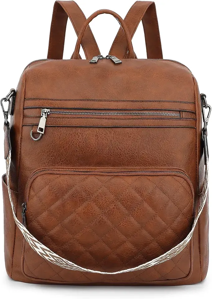 Backpack Purse for Women, Large PU Leather Backpack