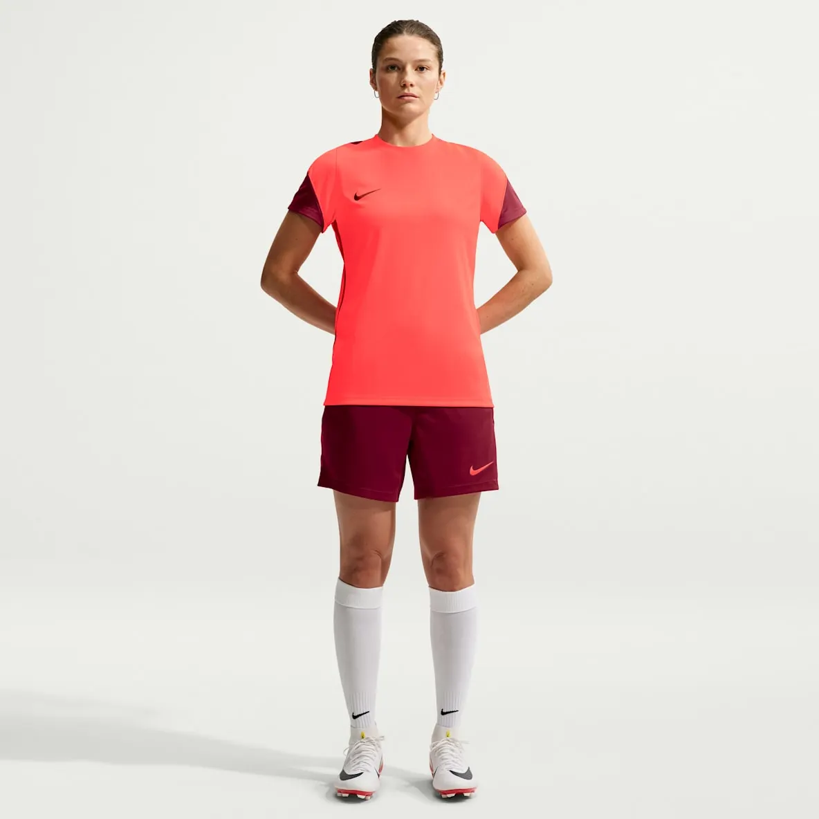 Dri-FIT strikket fotballshorts til dame