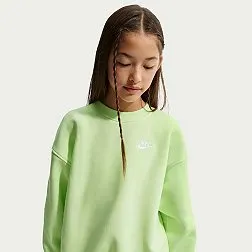 Nike Girls' Sportswear Club Fleece Oversized Sweatshirt
