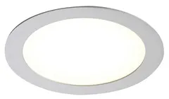 Spot à encastrer extra plat rond led intégrée "Octave" argenté Ø 17 cm - Colours