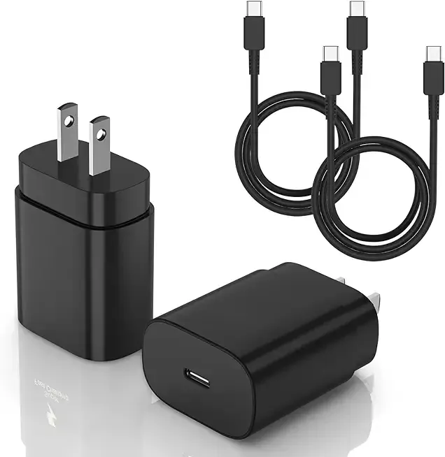 for Samsung Galaxy Super Fast Charging Cord Type C Charger, 25w Android Phone Charger Block &10ft USBC to USB-C Cable for Galaxy S25/S24 Ultra/S24 S23 S22 S21 S20 (Ultra/Plus),iPad Pro/Air/Mini 2Pack