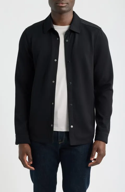 Soft Touch Knit Shirt Jacket