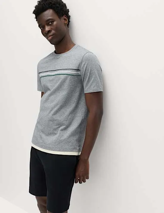 Pure Cotton Striped Pyjama Top