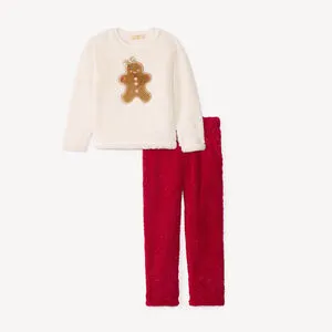 Set pyjama de Noël en sherpa fille