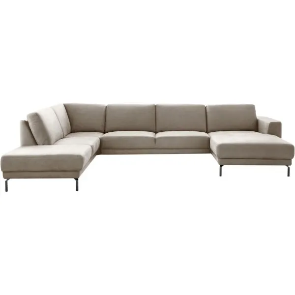 Hoekbank links Moscato traagschuim beige relaxfunctie