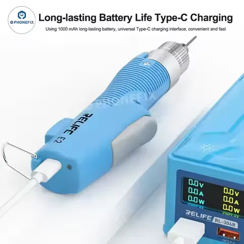 RELIFE E2 Electric Screwdriver Set 3 Torque Settings Precision Power Tool Magnetic Screw Driver Bits for Phone Glasses PC Watch