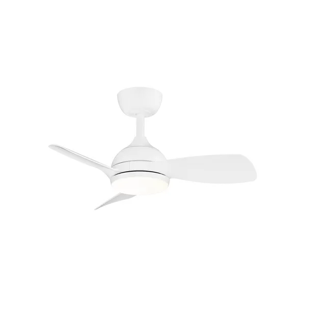 Ventilador de techo con luz silencioso DC 25W con mando ø75 cm Sunset Wifi SULION blanco luz CCT 3 aspas| 6 velocidades| modo verano/invierno| recomendado para <13m²