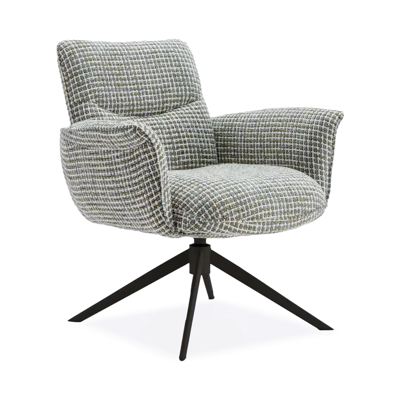 Draaifauteuil Happy (poot: zwart) - Funky Turtle