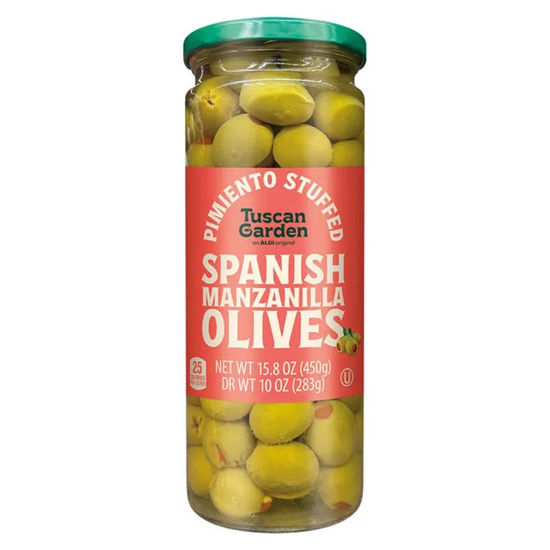 Tuscan Garden Manzanilla Olives Stuffed with Pimiento