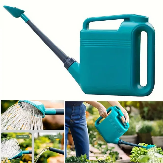 Annaffiatoio di grande capacità, beccuccio lungo ispessito ed esteso, spruzzatore non pressurizzato, per la cura di giardino, prato e piante, 5 l