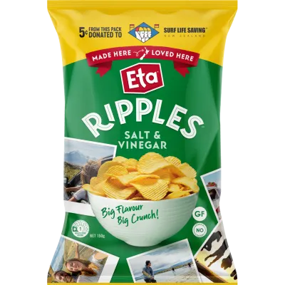 Eta Ripple Cut Salt & Vinegar Potato Chips