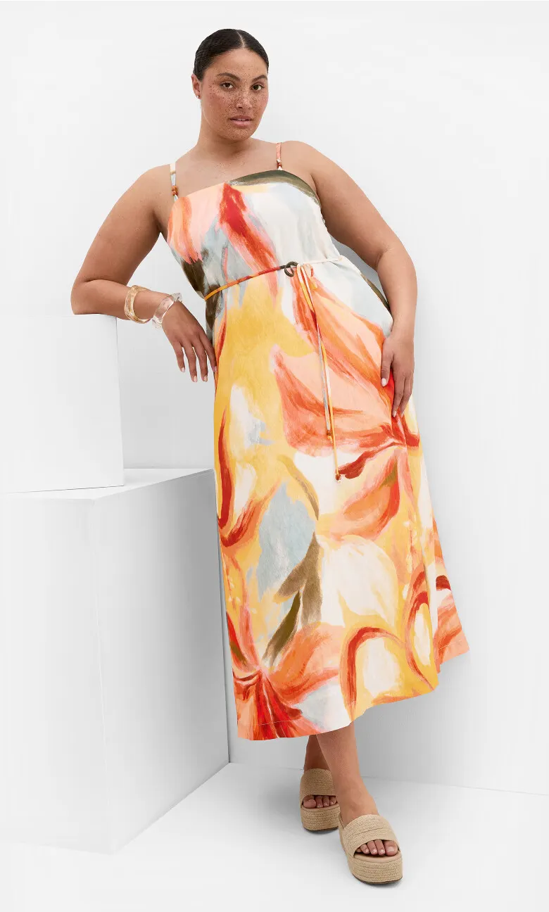 Alexi Bloom Print Maxi Dress - sunset