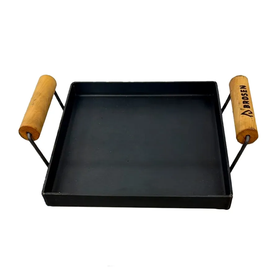 Plancha bifera para cocina Brosen 1 hornalla 26 x 26 cm