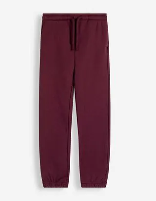Pantaloni da jogging - Tinta unita - Rosso scuro
