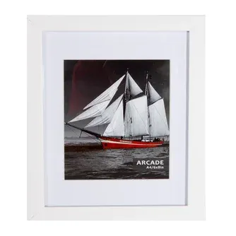 Image Arcade Bordered Photo Frame White A4