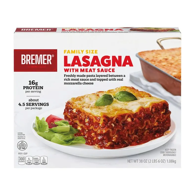 Bremer Lasagna with Meat Sauce