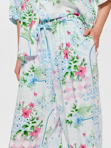 Mediterranean Wide Leg Pj Pant