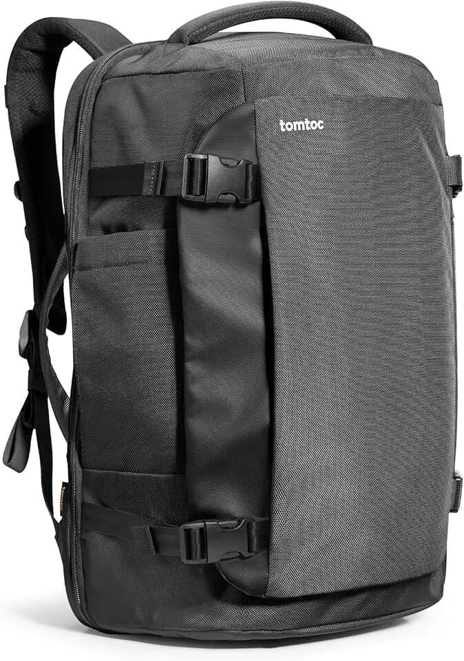 Travel Backpack 40L, TSA Friendly Flight Approved Carry-on Luggage Hand Water-resistant Lightweight Business Rucksack, Durable Large Weekender Bag Daypack Fits 17.3 Inch Laptop, PFAS Free