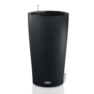 Vaso per piante e fiori Cilindro Color 32 - Ardesia LECHUZA in polipropilene grigio H 56 x ø 32 cm