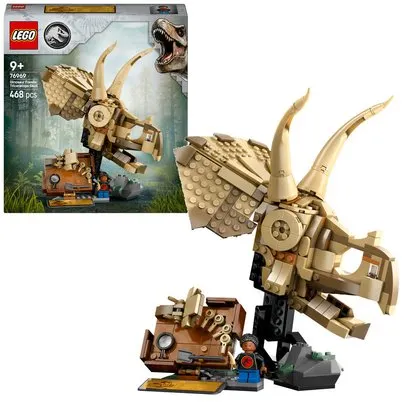 LEGO® JURASSIC WORLD 76969 - LES FOSSILES DE DINOSAURES : LE CRANE DU TRICERATOPS