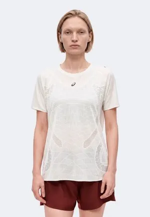 METARUN - T-skjorte til trening - cream