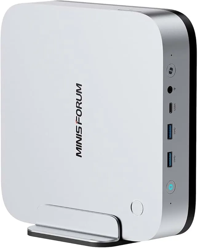 MINISFORUM AI X1 Pro-370 Mini PC AMD Ryzen AI 9 HX 370(12C/24T) 32GB DDR5 1TB SSD Desktop Computer, HDMI|DP|2xUSB4 Output, 2xRJ45 Port,…