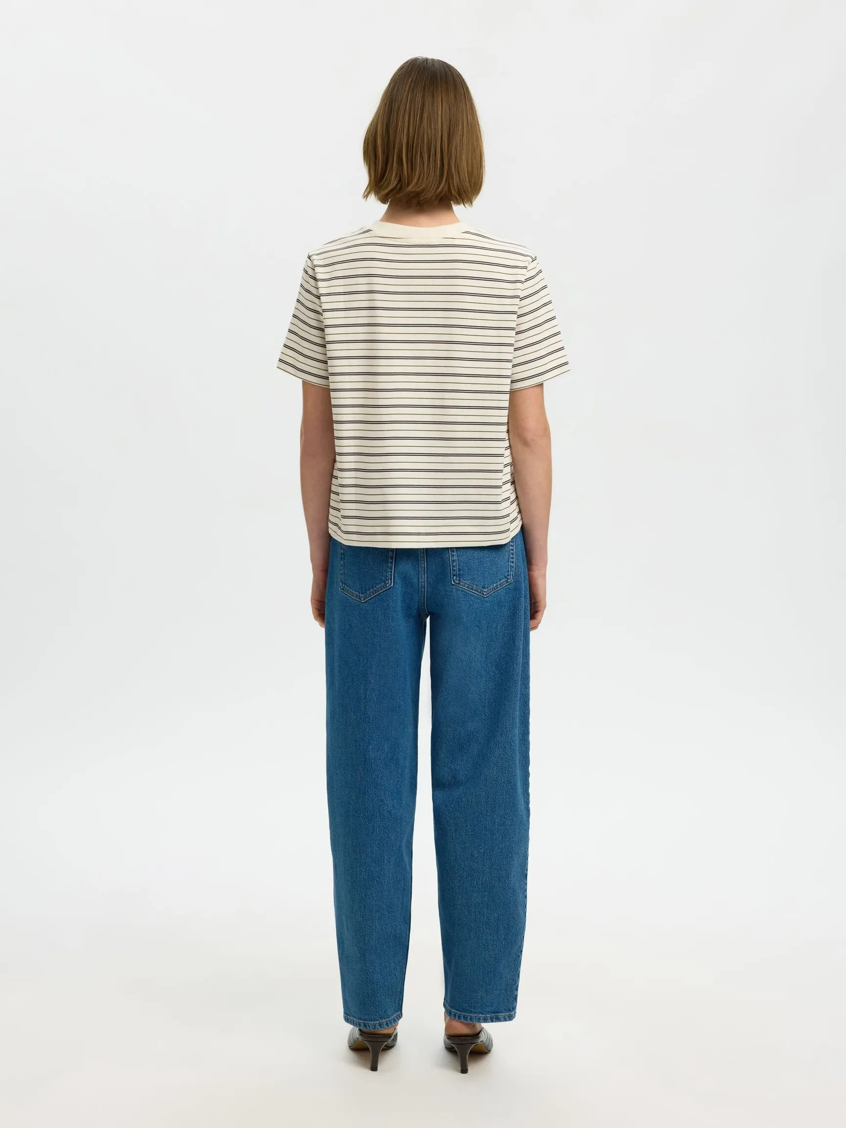 STRIPETE BOXY FIT T-SKJORTE