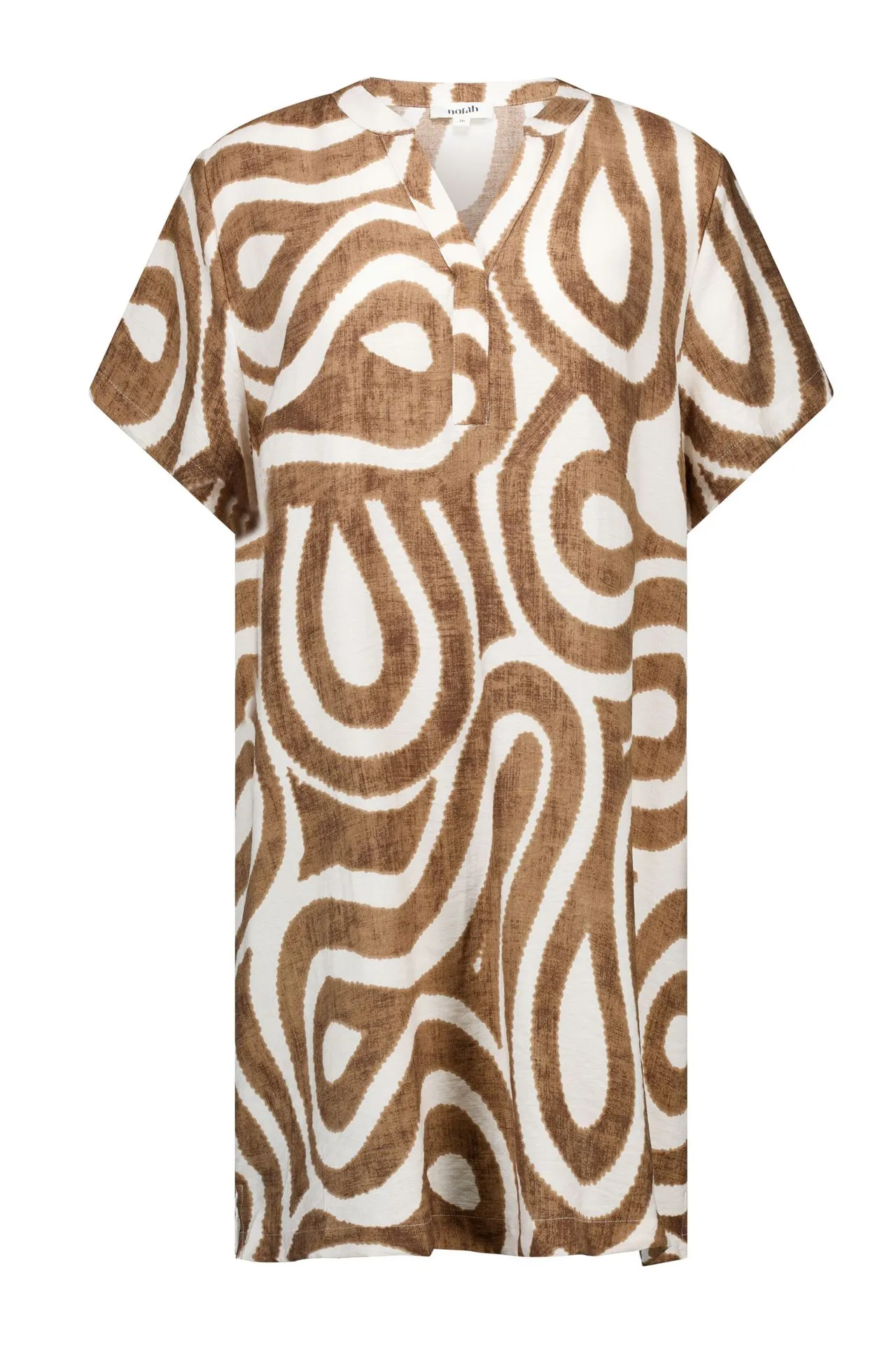 Midi jurk met grafische print