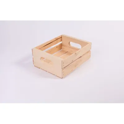 Style Selections Medium Natural Wood Stackable Bin