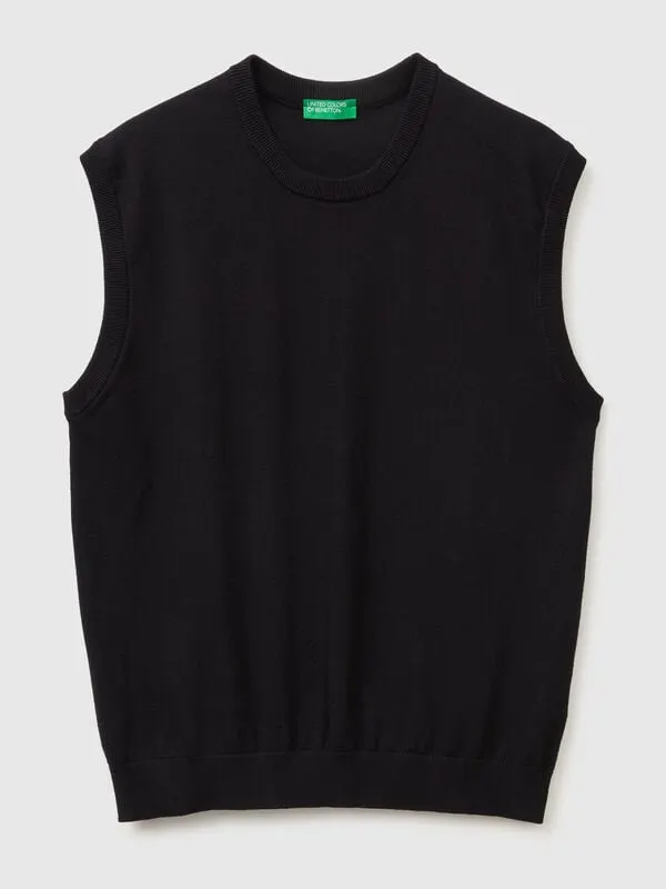Vest in tricot cotton