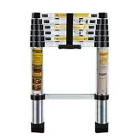 Escalera 2 m 7 P Telescópica Aluminio 150 kg Triple Clean