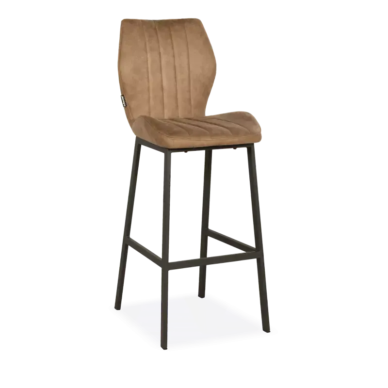 Barstoel (hoog) Kenny - Otis Lichtbruin 2