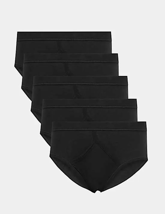 5er-Pack Basic-Slips aus Baumwolle