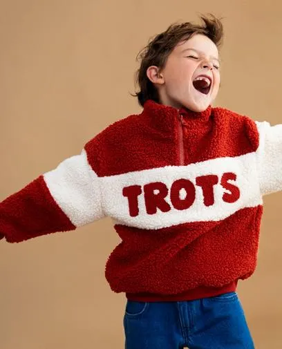 Teddy sweater van gerecycleerd polyester, unisex