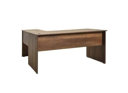 Hoekbureau Meradi 160x144cm - melamine - oslo walnut