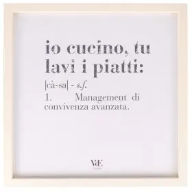 Quadro decorativo con cornice 40x40 cm, Victionary