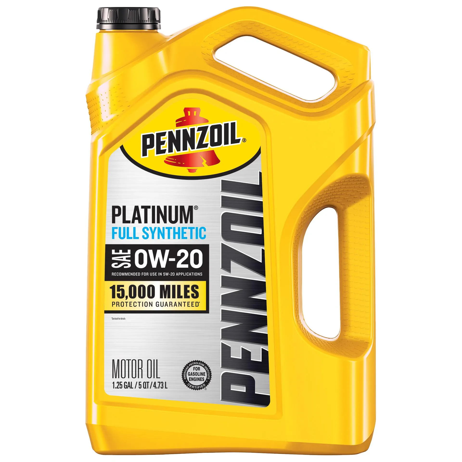 Pennzoil Platinum Full Synthetic 0W-20 Motor Oil 5 Quart