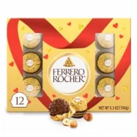 Ferrero Rocher Gourmet Milk Chocolate Hazelnut, Individually Wrapped Candy for Gifting