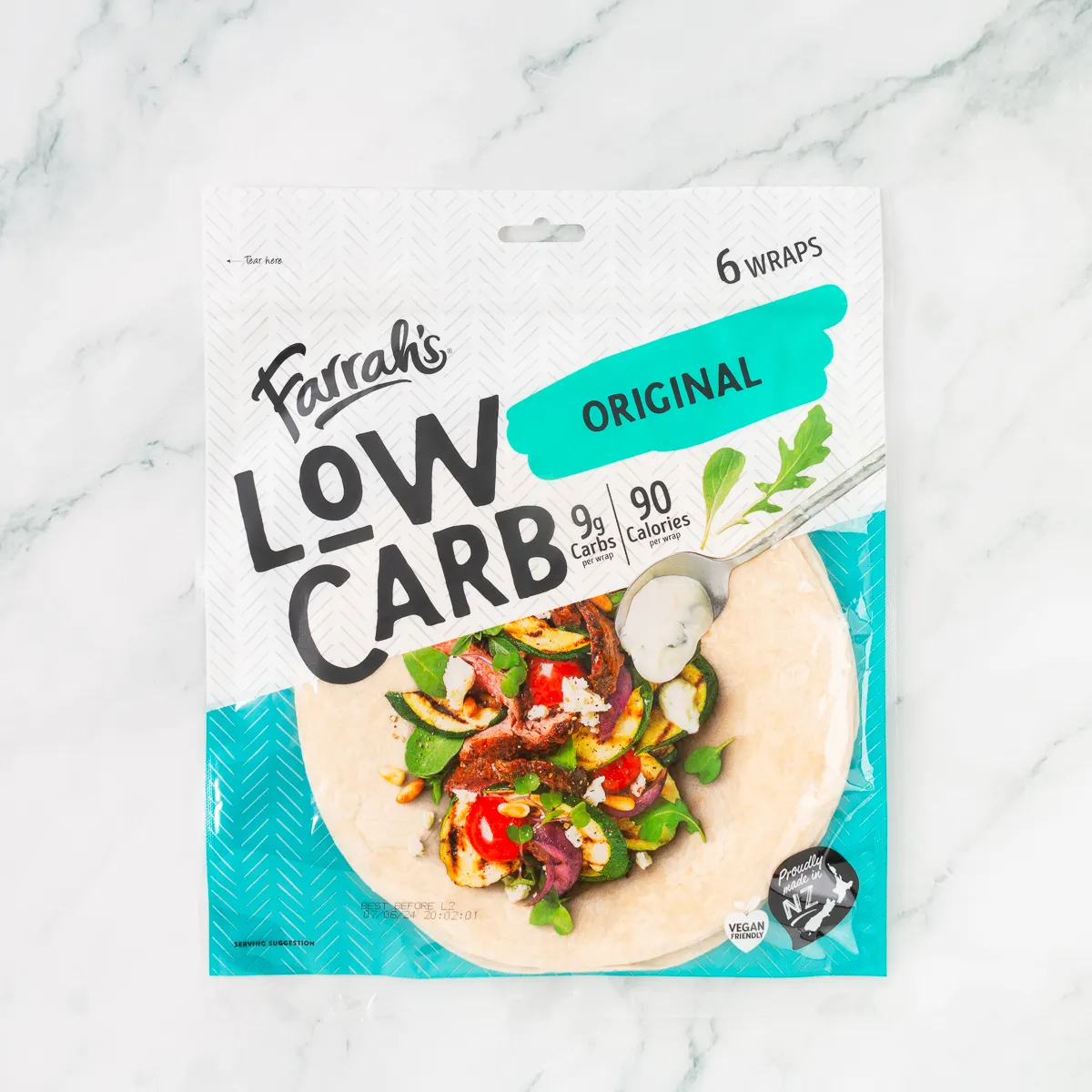 farrahs wraps low carb original 6 pack
