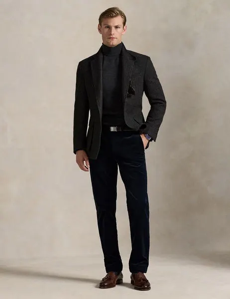 Straight Fit Stretch Corduroy Pant Aviator Navy