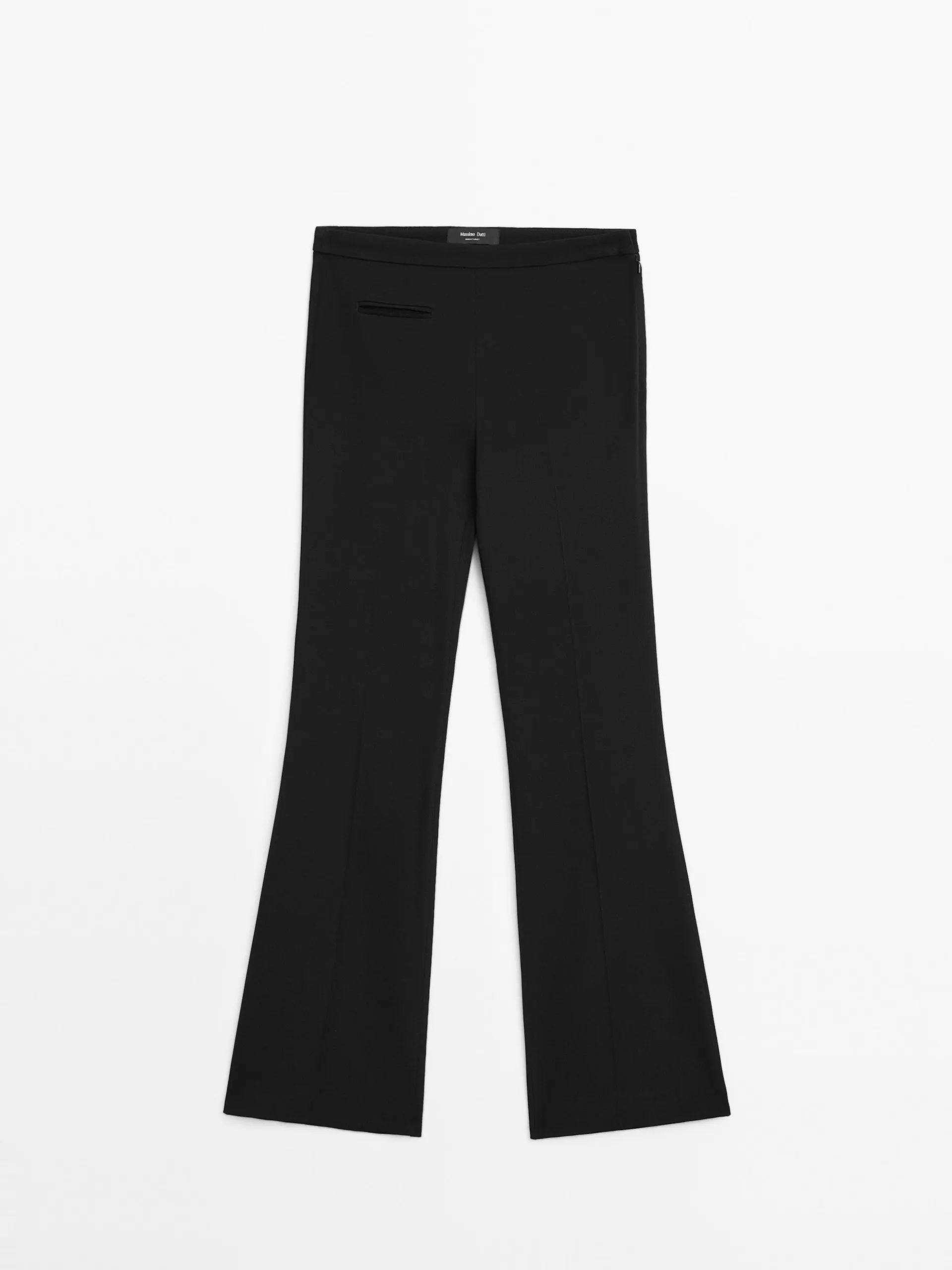 Flared broek met detail op de taille