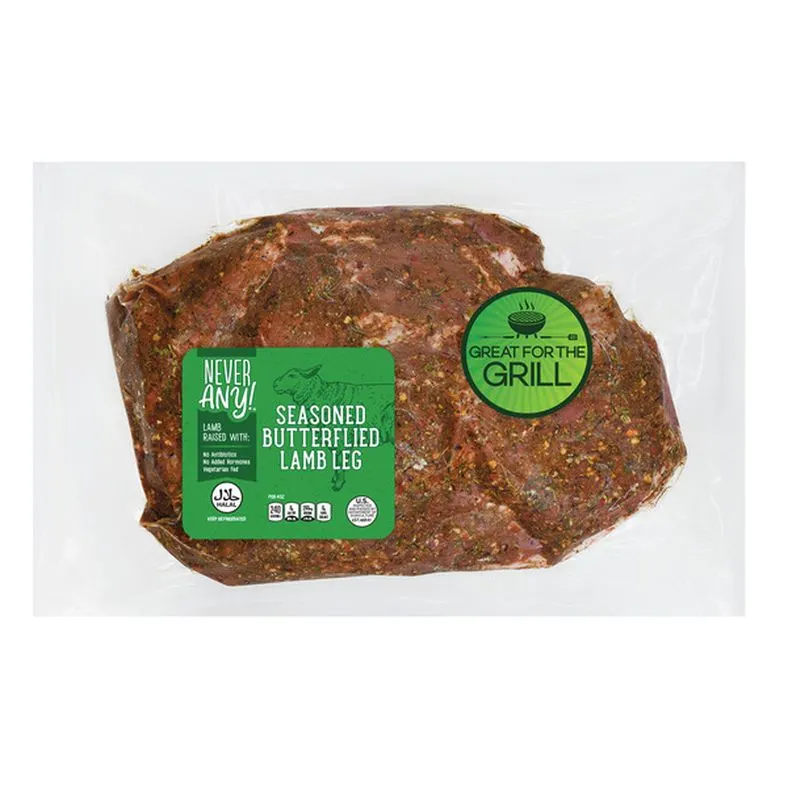 Never Any! Seasoned Butterflied Lamb Leg