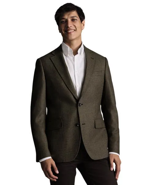 Charles Tyrwhitt Wool Texture Slim Fit Jacket