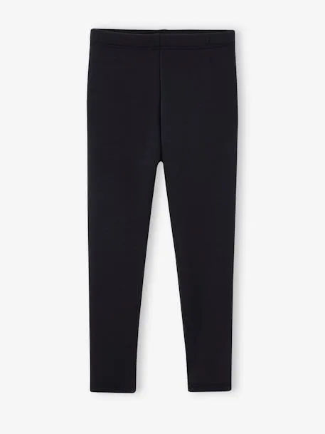 Legging fille doublé polaire - noir