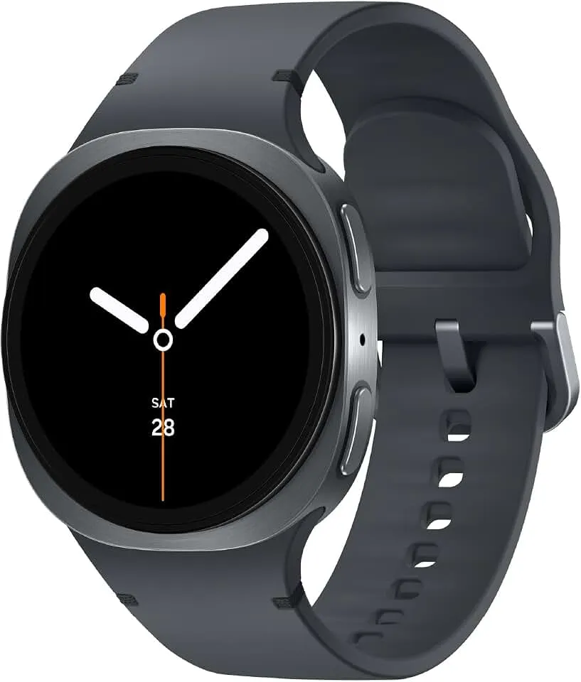 Samsung Galaxy Watch 8 (2025), Graphite, 40mm, Bluetooth Smartwatch | Cushion Design, Fitness Tracker, Sleep Coaching, Running Coach, Energy Score, Heart Rate Tracking [US Version, 2 Yr Warranty]