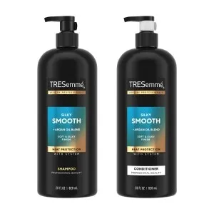 TRESemmé Silky & Smooth Anti-Frizz Shampoo & Conditioner 28 Oz