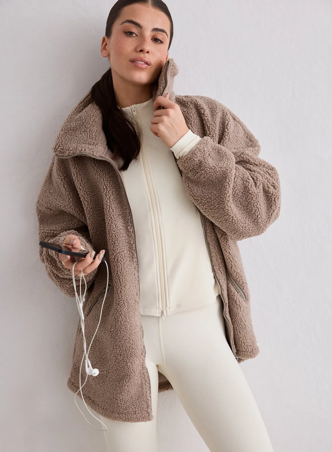 Dark Clay Pile Jacket