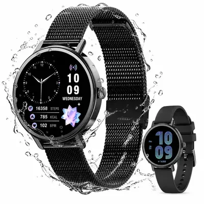 Blackview X30 Smartwatch – 1,26", 10 Tage Ak,100+ Sportmodi,Bluetooth Anrufe, KI-Sprachassistent, Herzfrequenz & Blutsauerstoff, Schlafmonitoring