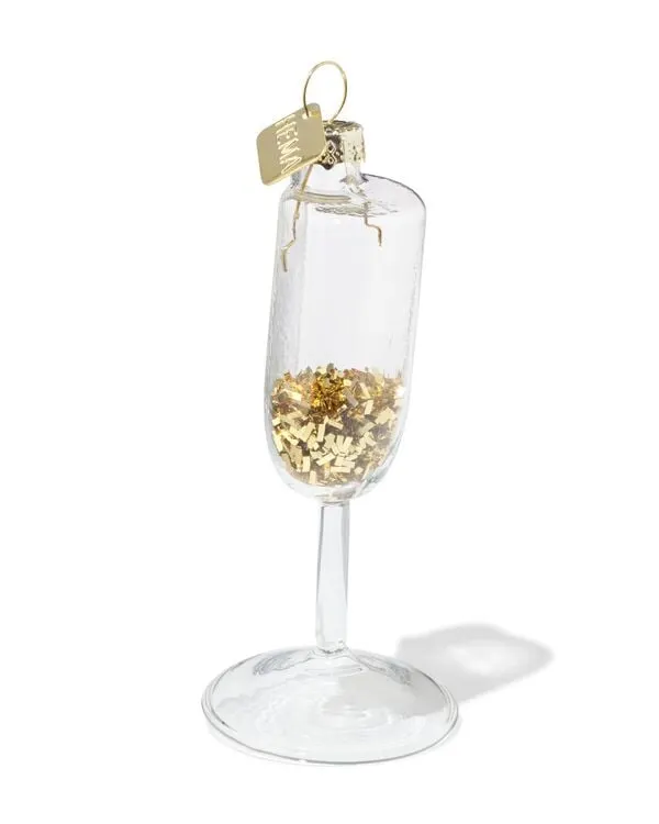 kersthanger 11.5cm glas flute